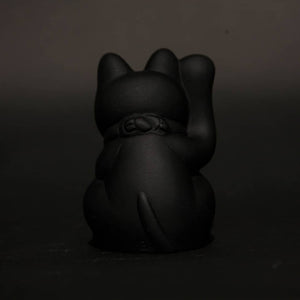加藤陶器 - 10cm純色系瀨戶燒招財貓