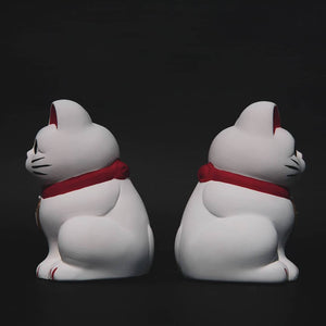 瀨戶燒 - 10cm 手繪白貓
