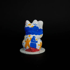 LOCAL ARTIST COLLECTION - LUCKY CAT IN MY GUMMY WORLD - WHITE